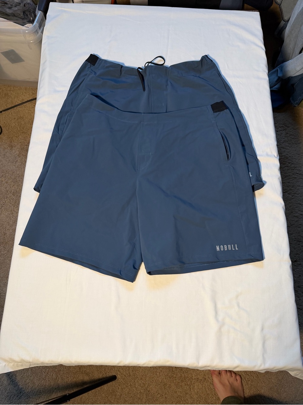 NOBULL Men's Slate Blue Athletic Shorts - 2 Pairs